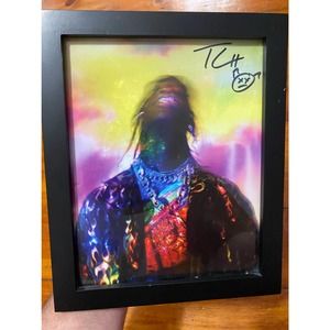Travis Scott Astroworld Signed Lithograph Framed 8X10 New